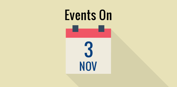 Events on 3 November cover image