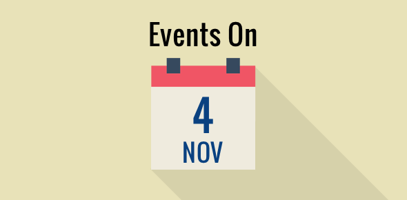 Events on 4 November cover image