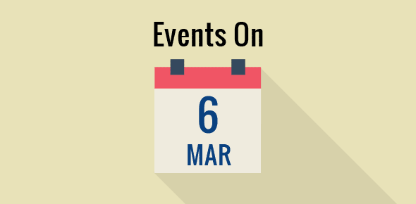 Events on 6 March cover image