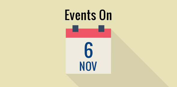Events on 6 November cover image