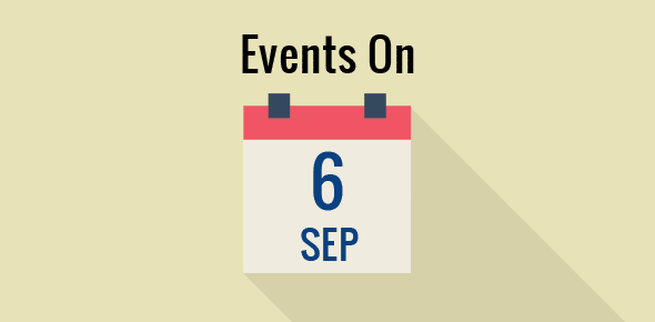 Events on 6 September cover image