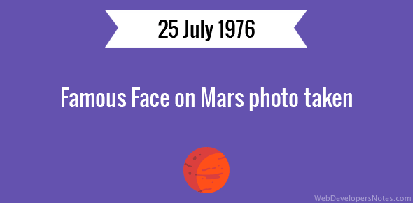 Famous Face on Mars photo taken cover image