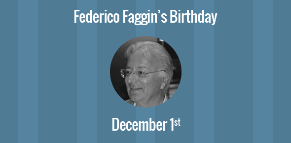 Federico Faggin Birthday - 1 December 1941