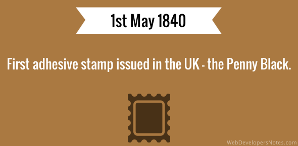 First adhesive stamp issued – Penny Black cover image