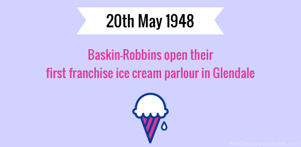 First Baskin-Robbins franchise