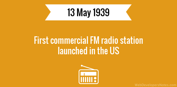 First commercial FM radio station launched in the US cover image