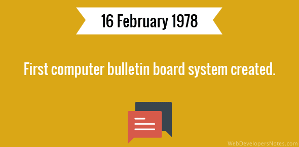 First computer bulletin board system created cover image