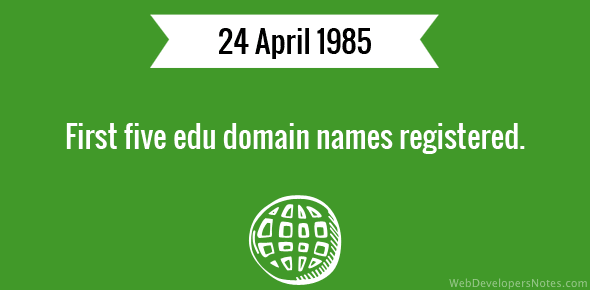 First five edu domain names registered cover image