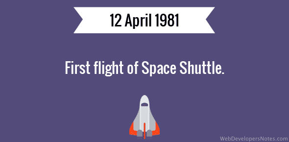 First flight of Space Shuttle cover image