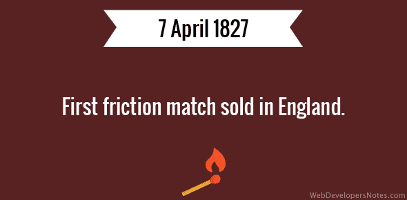 First friction match sold cover image