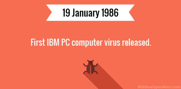 First IBM PC computer virus released cover image