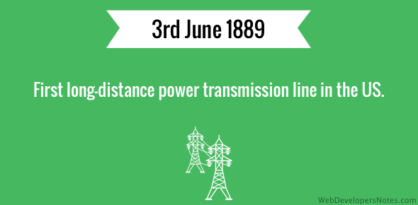 First long-distance power transmission line in the US cover image