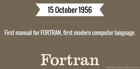 First manual for FORTRAN cover image