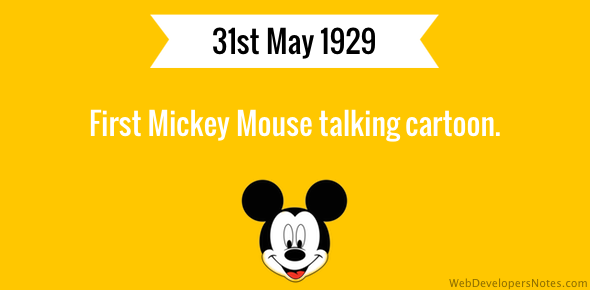 First Mickey Mouse talking cartoon cover image