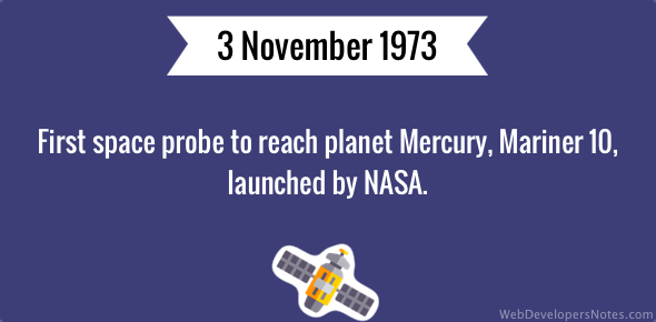 First space probe to Mercury launched cover image