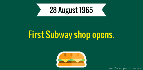 First Subway shop opens cover image