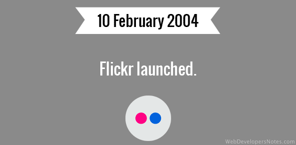 Flickr launched cover image