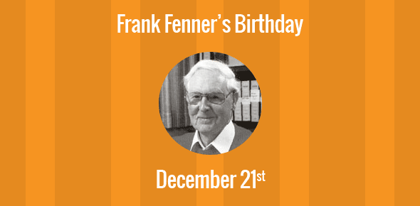 Frank Fenner cover image