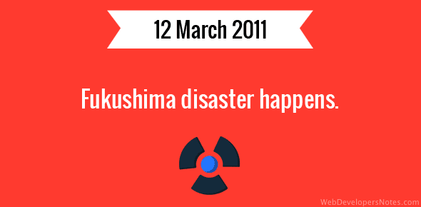 Fukushima disaster happens cover image