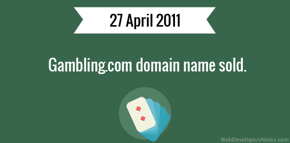 Gambling.com domain name sold cover image