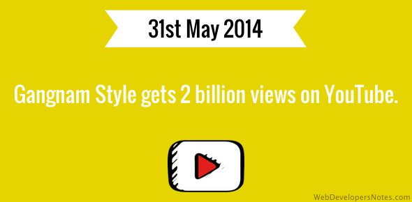 Gangnam Style gets 2 billion views on YouTube cover image