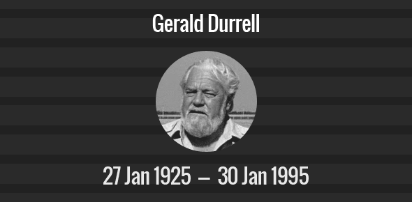 Gerald Durrell Death Anniversary - 30 January 1995