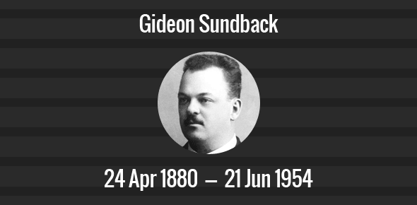 Gideon Sundback cover image