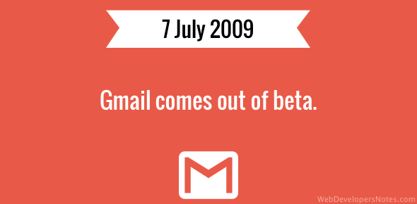 Gmail comes out of beta cover image