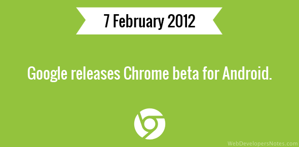 Google releases Chrome beta for Android cover image