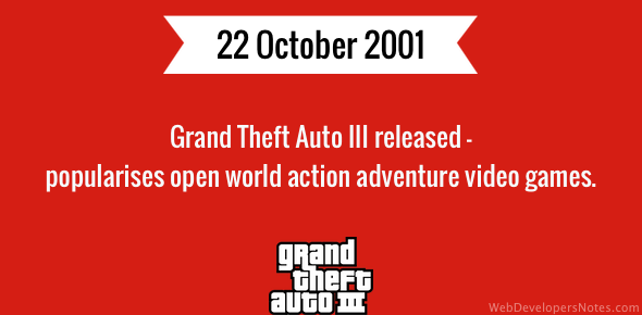 Grand Theft Auto III released cover image