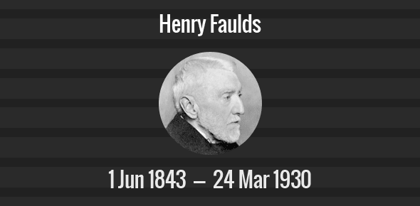 Henry Faulds cover image