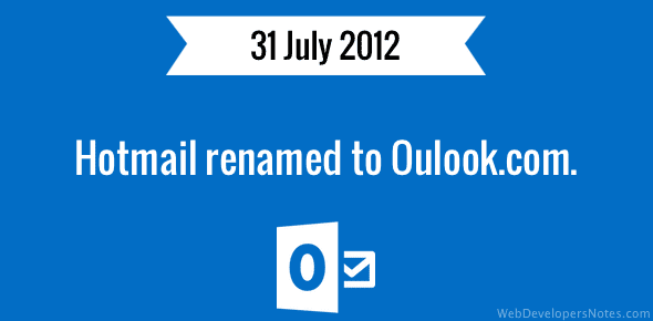 Hotmail renamed to Oulook.com cover image