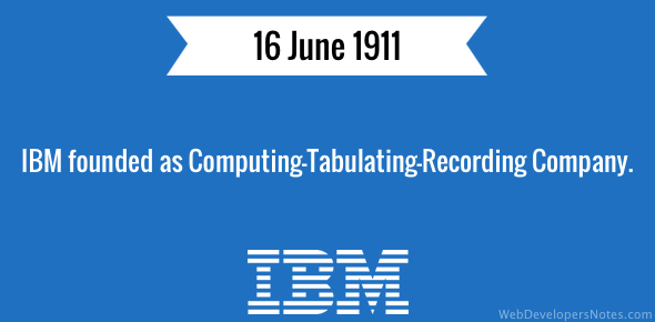IBM is founded cover image