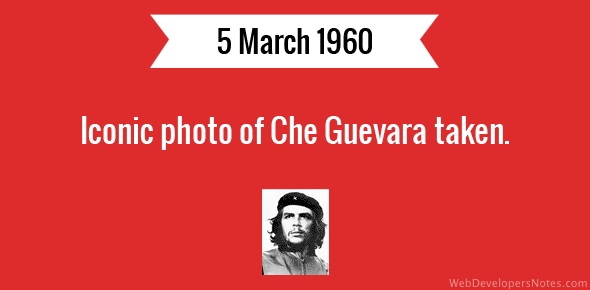 Iconic photo of Che Guevara taken cover image