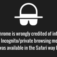 Safari web browser introduced incognito/private mode