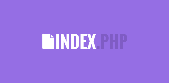 How can I have index.php as the index file? cover image