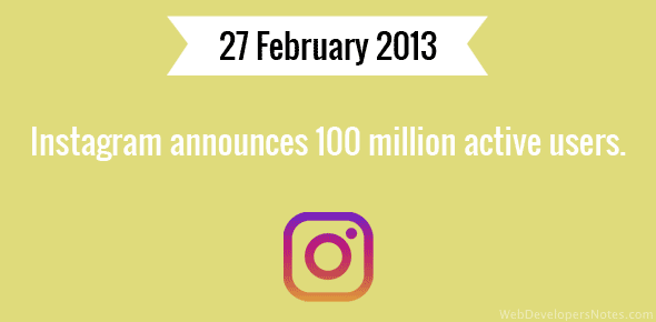 Instagram announces 100 million active users cover image