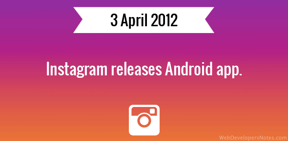 Instagram releases Android app cover image