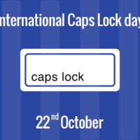 INTERNATIONAL CAPS LOCK DAY