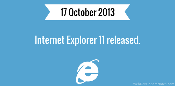 Internet Explorer 11 released