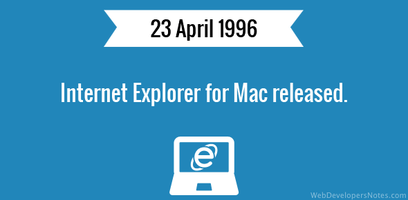 Internet Explorer for Mac released cover image