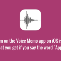 iOS Voice Memo app icon meaning