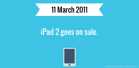 iPad 2 goes on sale cover image