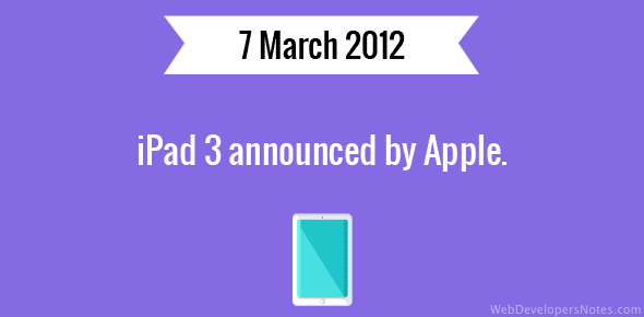 iPad 3 announced cover image