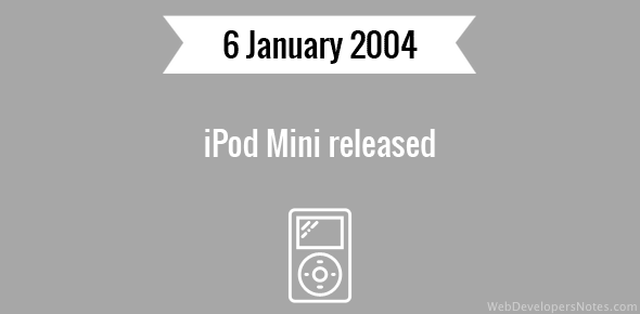 iPod Mini released cover image