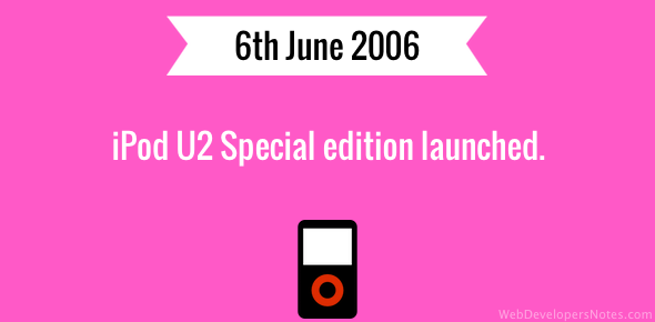 iPod U2 Special Edition launched cover image