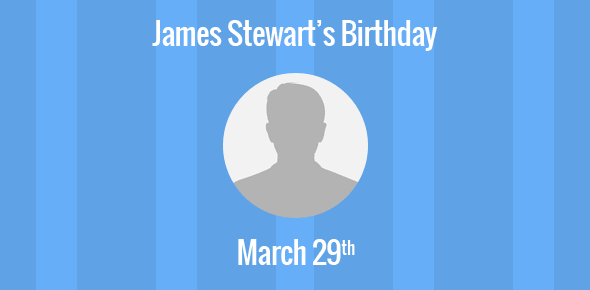 James Stewart Birthday - 29 March 1941