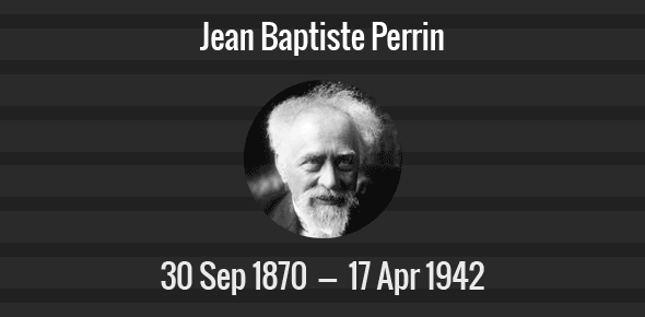 Jean Baptiste Perrin death anniversary