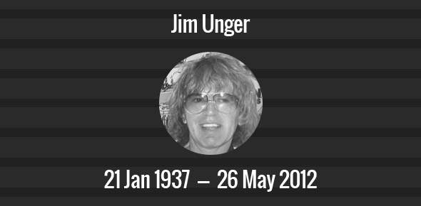 Jim Unger Death Anniversary - 26 May 2012