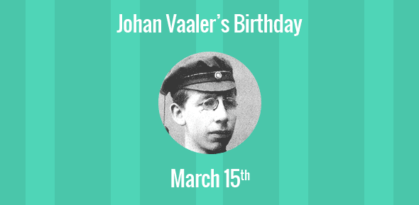Johan Vaaler cover image